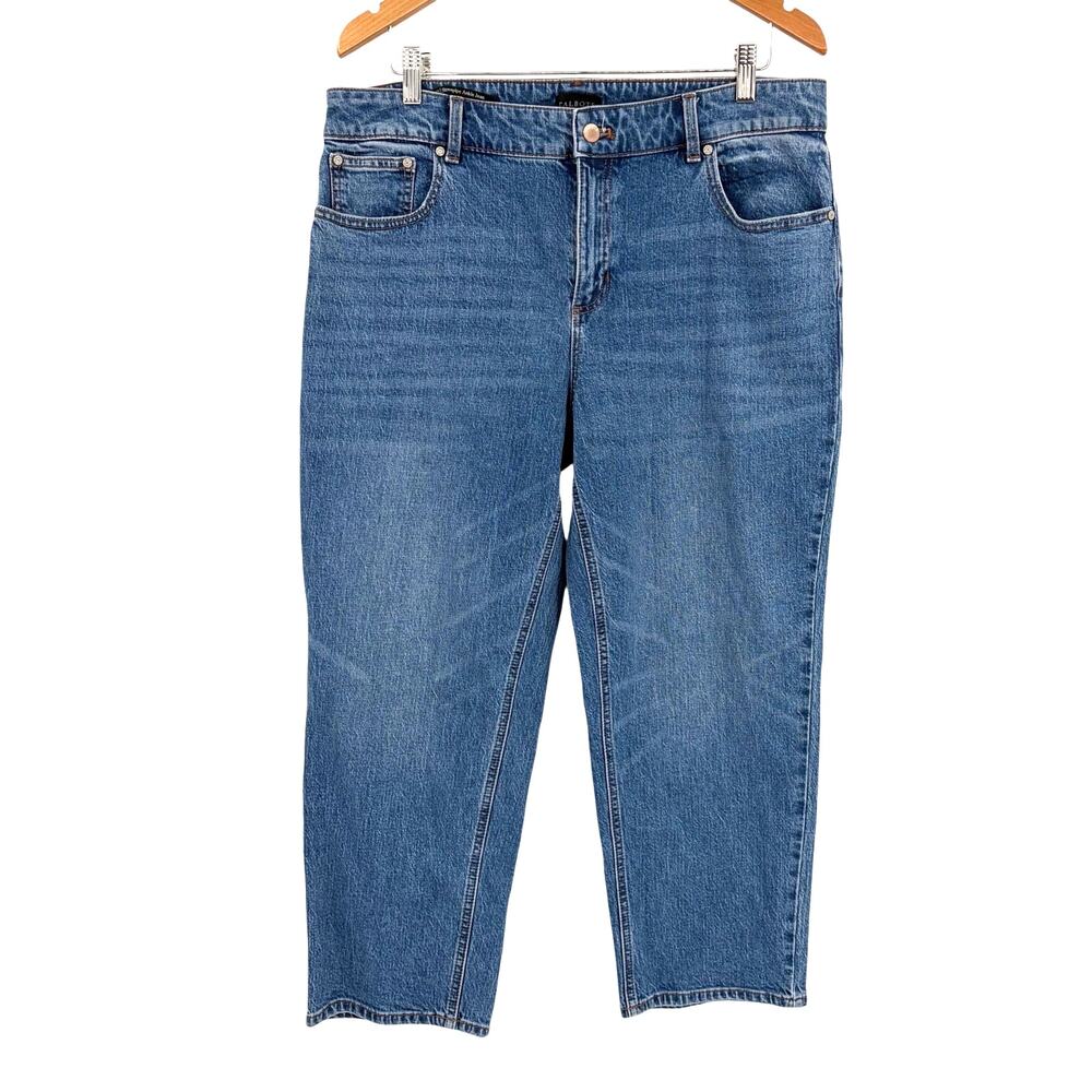 Talbots Stovepipe Ankle Womens Jeans Sz 14P Quiet Luxury Coastal Preppy Normcore